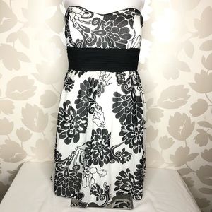 WHBM | Strapless Floral Cocktail Dress